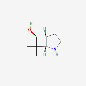 molecular formula C8H15NO B2589718 (1S,5R,6S)-7,7-Dimethyl-2-azabicyclo[3.2.0]heptan-6-ol CAS No. 2378490-18-5