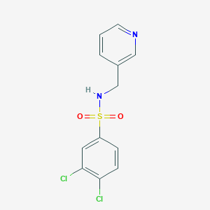 molecular formula C12H10Cl2N2O2S B258972 3,4-dichloro-N-(pyridin-3-ylmethyl)benzenesulfonamide 