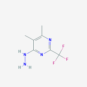 4-Hydrazino-5,6-dimethyl-2-(trifluoromethyl)pyrimidine