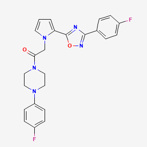 1-(4-fluorophenyl)-4-({2-[3-(4-fluorophenyl)-1,2,4-oxadiazol-5-yl]-1H-pyrrol-1-yl}acetyl)piperazine