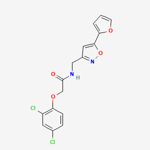 2-(2,4-dichlorophenoxy)-N-((5-(furan-2-yl)isoxazol-3-yl)methyl)acetamide