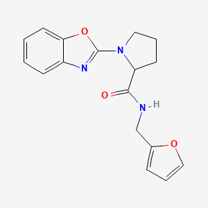 1-(benzo[d]oxazol-2-yl)-N-(furan-2-ylmethyl)pyrrolidine-2-carboxamide