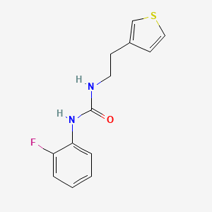 1-(2-Fluorophenyl)-3-(2-(thiophen-3-yl)ethyl)urea
