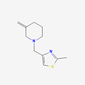 molecular formula C11H16N2S B2589767 2-Methyl-4-((3-methylenepiperidin-1-yl)methyl)thiazole CAS No. 2034298-66-1