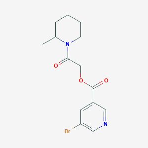 2-(2-Methylpiperidin-1-yl)-2-oxoethyl 5-bromopyridine-3-carboxylate