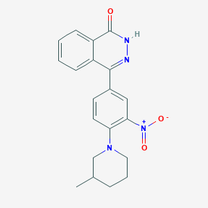 molecular formula C20H20N4O3 B2589783 4-[4-(3-Methylpiperidin-1-yl)-3-nitrophenyl]-1,2-dihydrophthalazin-1-one CAS No. 882000-14-8