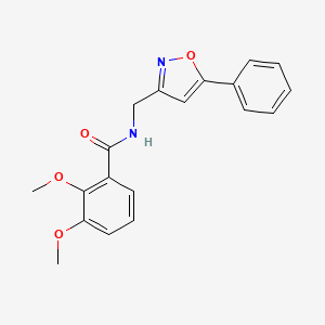 molecular formula C19H18N2O4 B2589786 2,3-二甲氧基-N-((5-苯基异恶唑-3-基)甲基)苯甲酰胺 CAS No. 946209-56-9