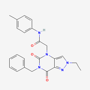 3-[4-(3,4-diethoxybenzoyl)piperazin-1-yl]-1-propylquinoxalin-2(1H)-one