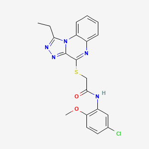 N-(5-chloro-2-methoxyphenyl)-2-((1-ethyl-[1,2,4]triazolo[4,3-a]quinoxalin-4-yl)thio)acetamide
