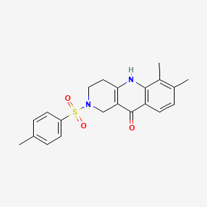 6,7-Dimethyl-2-(4-methylphenyl)sulfonyl-1,3,4,5-tetrahydrobenzo[b][1,6]naphthyridin-10-one