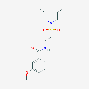 N-[2-(dipropylsulfamoyl)ethyl]-3-methoxybenzamide