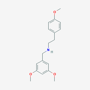molecular formula C18H23NO3 B258981 N-(3,5-dimethoxybenzyl)-2-(4-methoxyphenyl)ethanamine 