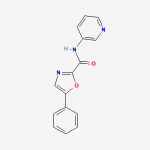 molecular formula C15H11N3O2 B2589816 5-苯基-N-(吡啶-3-基)恶唑-2-甲酰胺 CAS No. 955769-36-5