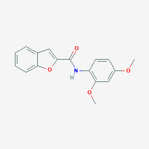molecular formula C17H15NO4 B258982 N-(2,4-dimethoxyphenyl)-1-benzofuran-2-carboxamide 
