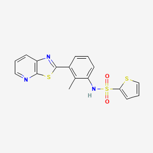 N-(2-methyl-3-(thiazolo[5,4-b]pyridin-2-yl)phenyl)thiophene-2-sulfonamide