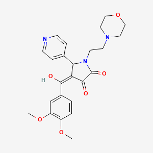 4-(3,4-dimethoxybenzoyl)-3-hydroxy-1-(2-morpholinoethyl)-5-(pyridin-4-yl)-1H-pyrrol-2(5H)-one