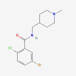 5-bromo-2-chloro-N-((1-methylpiperidin-4-yl)methyl)benzamide