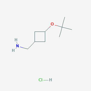 molecular formula C9H20ClNO B2589859 (3-(叔丁氧基)环丁基)甲胺盐酸盐 CAS No. 2241129-69-9
