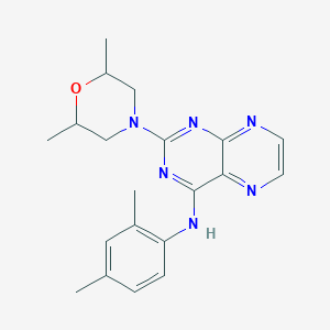 [2-(2,6-Dimethylmorpholin-4-yl)pteridin-4-yl](2,4-dimethylphenyl)amine