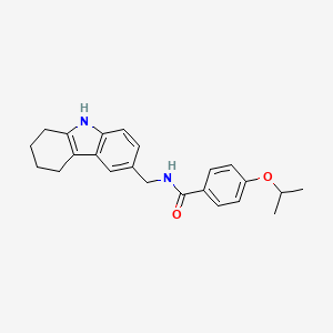 molecular formula C23H26N2O2 B2589878 4-异丙氧基-N-((2,3,4,9-四氢-1H-咔唑-6-基)甲基)苯甲酰胺 CAS No. 852138-20-6