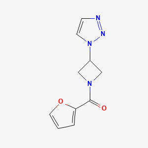 (3-(1H-1,2,3-triazol-1-yl)azetidin-1-yl)(furan-2-yl)methanone