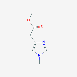 molecular formula C7H10N2O2 B2589897 Methyl 2-(1-methyl-1H-imidazol-4-yl)acetate CAS No. 2625-65-2