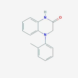 molecular formula C15H14N2O B2589898 4-(2-Methylphenyl)-1,3-dihydroquinoxalin-2-one CAS No. 1890340-10-9