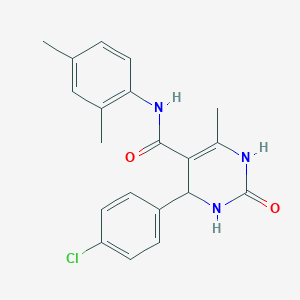 4-(4-chlorophenyl)-N-(2,4-dimethylphenyl)-6-methyl-2-oxo-1,2,3,4-tetrahydropyrimidine-5-carboxamide