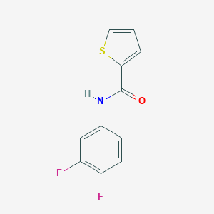 molecular formula C11H7F2NOS B258990 N-(3,4-difluorophenyl)thiophene-2-carboxamide 