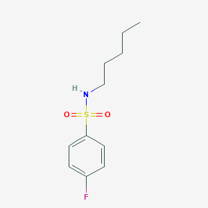 molecular formula C11H16FNO2S B258991 4-fluoro-N-pentylbenzenesulfonamide 