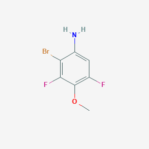 molecular formula C7H6BrF2NO B2589919 2-溴-3,5-二氟-4-甲氧基苯胺 CAS No. 948904-20-9