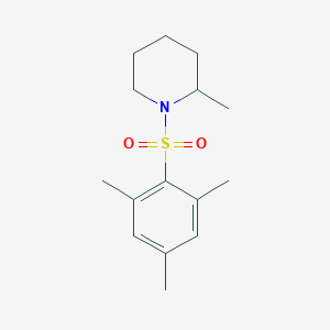 molecular formula C15H23NO2S B258992 1-(Mesitylsulfonyl)-2-methylpiperidine 