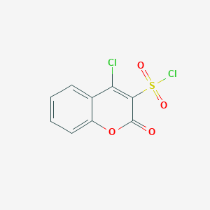 molecular formula C9H4Cl2O4S B2589921 4-chloro-2-oxo-2H-chromene-3-sulfonyl chloride CAS No. 18633-79-9