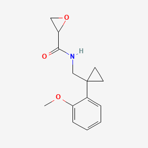 N-[[1-(2-Methoxyphenyl)cyclopropyl]methyl]oxirane-2-carboxamide