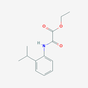 Acetic acid, 2-[[2-(1-methylethyl)phenyl]amino]-2-oxo-, ethyl ester