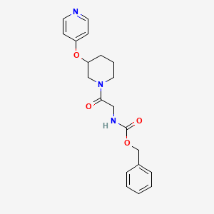 Benzyl (2-oxo-2-(3-(pyridin-4-yloxy)piperidin-1-yl)ethyl)carbamate