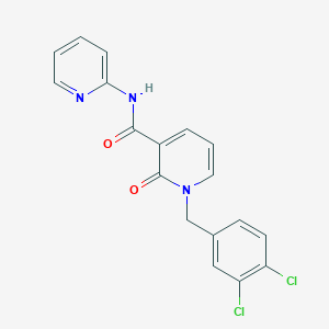 1-(3,4-dichlorobenzyl)-2-oxo-N-(2-pyridinyl)-1,2-dihydro-3-pyridinecarboxamide