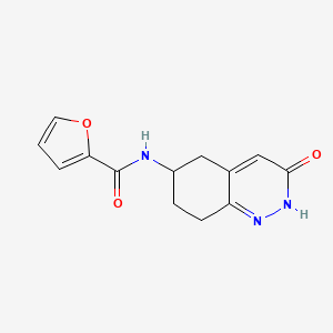 N-(3-oxo-2,3,5,6,7,8-hexahydrocinnolin-6-yl)furan-2-carboxamide