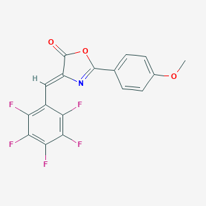 molecular formula C17H8F5NO3 B258994 2-(4-methoxyphenyl)-4-(2,3,4,5,6-pentafluorobenzylidene)-1,3-oxazol-5(4H)-one 