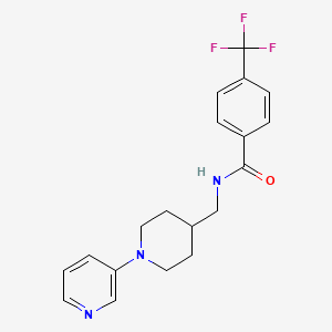 N-((1-(pyridin-3-yl)piperidin-4-yl)methyl)-4-(trifluoromethyl)benzamide
