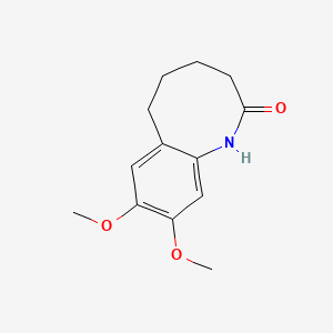molecular formula C13H17NO3 B2589948 8,9-二甲氧基-1,2,3,4,5,6-六氢-1-苯并氮杂卓-2-酮 CAS No. 2089258-47-7