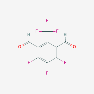 molecular formula C9H2F6O2 B2589961 4,5,6-Trifluoro-2-(trifluoromethyl)benzene-1,3-dicarbaldehyde CAS No. 2288710-22-3