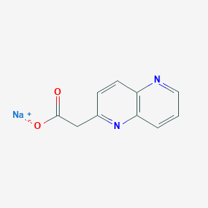 Sodium 2-(1,5-naphthyridin-2-YL)acetate