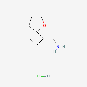 molecular formula C8H16ClNO B2589979 5-Oxaspiro[3.4]octan-3-ylmethanamine;hydrochloride CAS No. 2344685-32-9
