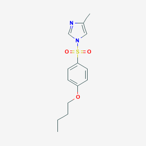 molecular formula C14H18N2O3S B258999 butyl 4-[(4-methyl-1H-imidazol-1-yl)sulfonyl]phenyl ether 