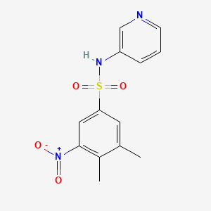 molecular formula C13H13N3O4S B2590017 [(4,5-Dimethyl-3-nitrophenyl)sulfonyl]-3-pyridylamine CAS No. 898654-31-4