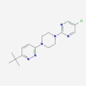 molecular formula C16H21ClN6 B2590020 3-Tert-butyl-6-[4-(5-chloropyrimidin-2-yl)piperazin-1-yl]pyridazine CAS No. 2380077-69-8