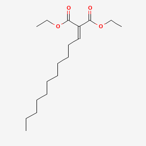 molecular formula C18H32O4 B2590026 1,3-Diethyl 2-undecylidenepropanedioate CAS No. 1314006-44-4