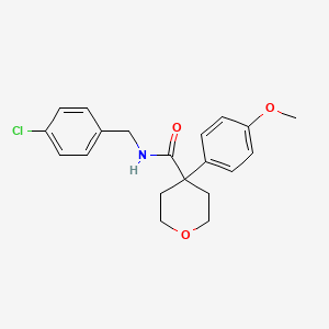 molecular formula C20H22ClNO3 B2590027 N-[(4-Chlorphenyl)methyl]-4-(4-methoxyphenyl)oxan-4-carboxamid CAS No. 929812-70-4