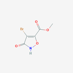 molecular formula C5H4BrNO4 B2590028 4-溴-3-氧代-1,2-恶唑-5-羧酸甲酯 CAS No. 1784425-56-4
